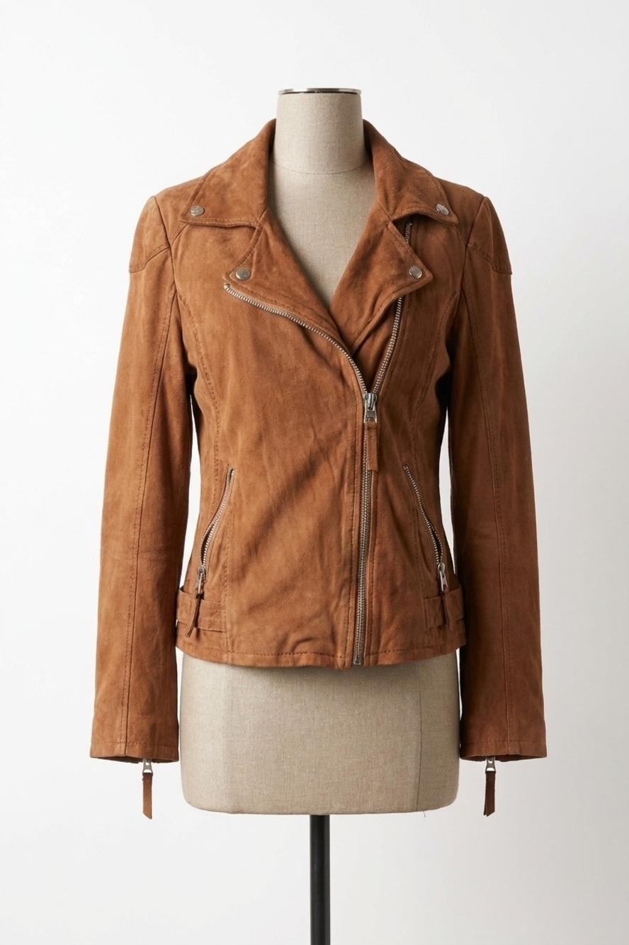 NEW MAURITIUS karyn leather jacket in cognac